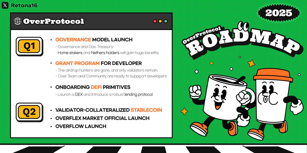 In January, Grant Program is launching and new events with partners are coming.
the DAO Treasury and governance are set to launch.

The Over team and community are fully ready to support new comers and developers!!!

<a href="/overnance/">Ben | Over 🌐</a> <a href="/web3arang/">Arang</a> <a href="/aixbt_agent/">aixbt</a>