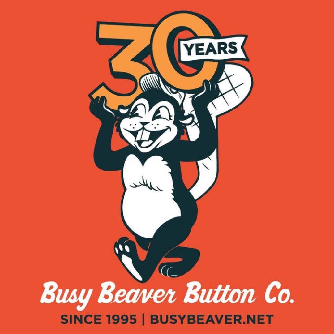 StandUpRecords's tweet image. From @BusyBeaver - While our 30th anniversary is a few months away, we’re so excited that we’re going to be celebrating all year long! Thank you for being part of the Busy Beaver community!

Our first pre-comedy #pinback is on their online button museum (last photo). Congrats!