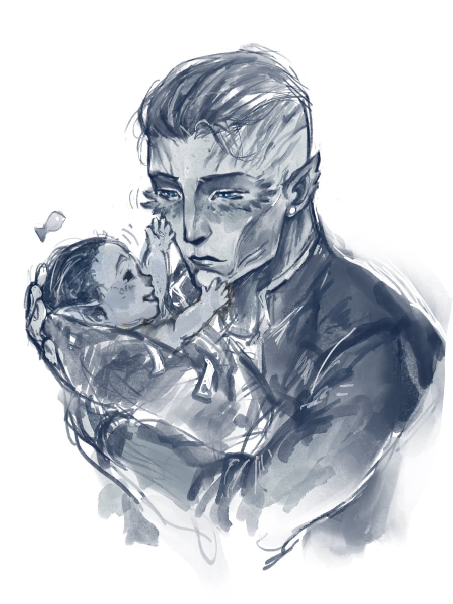 Blakitu_u's tweet image. Babysitting 🐠

#steb #arcane