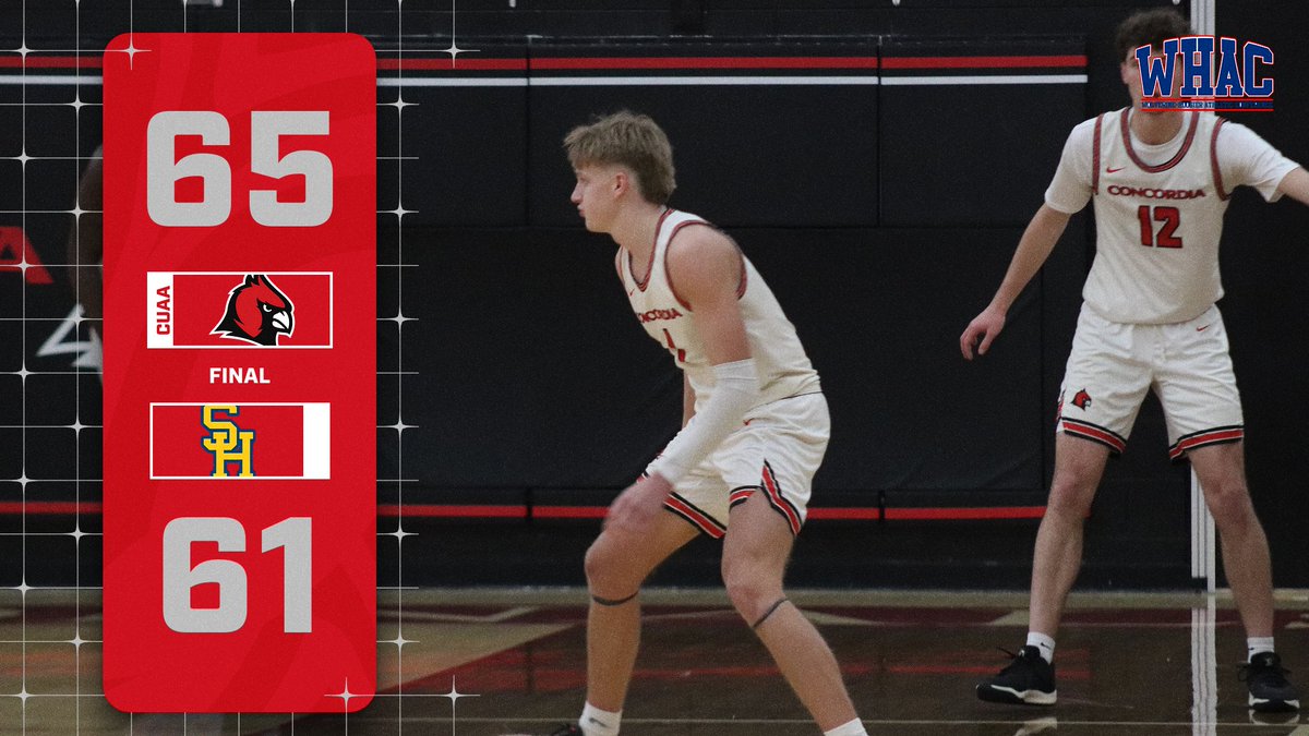 🏀FINAL🏀

<a href="/CUAAHoops/">Concordia Basketball</a>  Take the win over the Saints

#GoCards