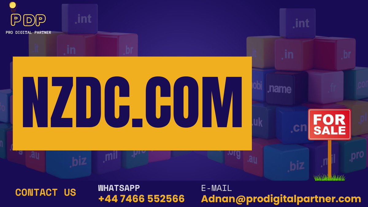 ProDigitalPart's tweet image. 🌟 NZDC.com 🌟
🔹Perfect domain for a New Zealand-based business or organization, especially in the fields of digital commerce, technology, or consulting. Stand out with a concise and memorable web address!  
🔹 #NewZealand #TechDomain #DomainForSale #ShortDomain