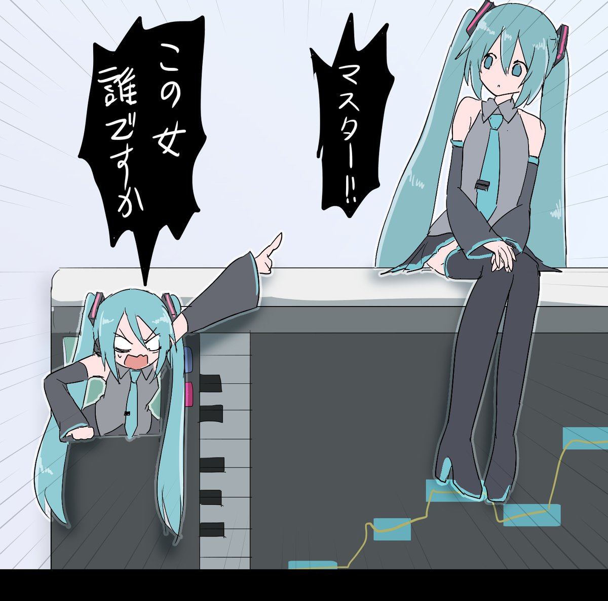 Desktop Mateで初音ミクを導入したボカロPのPC 