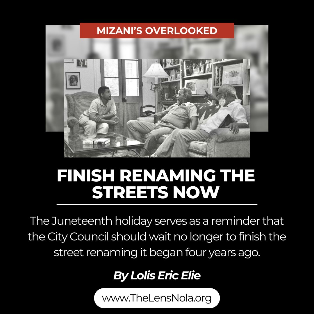 In 2024, <a href="/Mizzydamaker/">MiZzY</a> believed that 
<a href="/LolisEricElie/">X</a> 's article deserved more attention. It urged the city council to complete the street renaming project they initiated four years earlier. buff.ly/4ckH9s0

📰: buff.ly/4ckH9s0