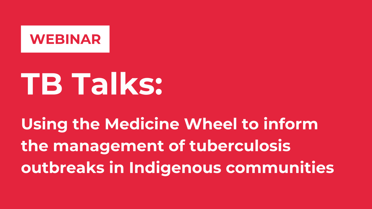 Join the conversation on using the Cree Medicine Wheel to guide respectful, culture-based TB care in Indigenous communities.

📅 Jan 22 | 12–1 PM EST
🔗 Register here: zoom.us/meeting/regist…