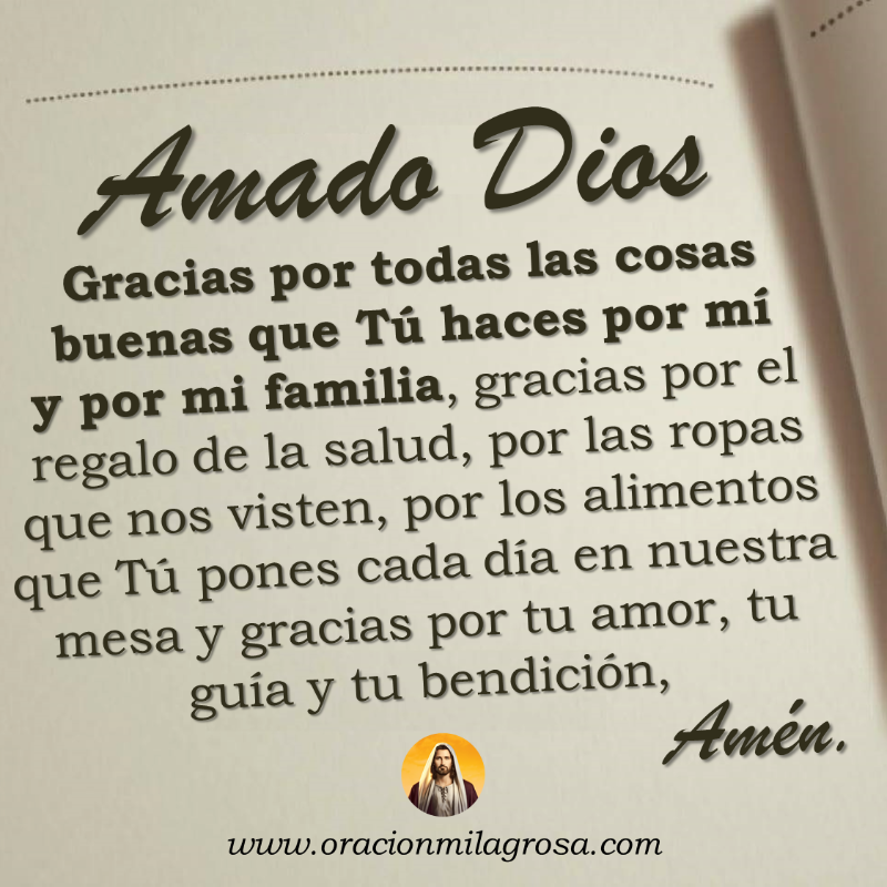 oracion_milagro's tweet photo. ORACIÓN PARA DAR GRACIAS A DIOS: Haz esta oración para dar GRACIAS A DIOS por tantas cosas maravillosas que Él hace por ti, pon tu vida en las manos del Señor y pídele que te ayude a vivir en salud, felicidad, triunfos y prosperidad.

Haz esta oración en: https://t.co/mz8nMAeDOQ
