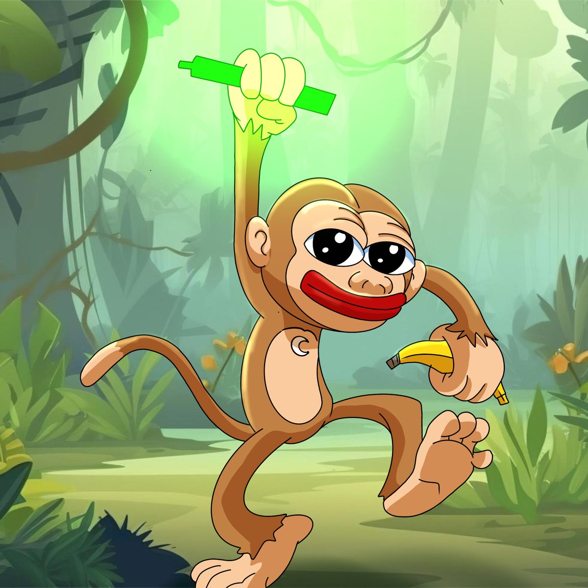 🐵🍌 Moonkey is geared up and ready to swing into the jungle of CryptoLand! ⚡ With bananas in one hand and innovation in the other, we're unstoppable! 🌙🚀

#Moonkey #Memecoin #Solana #1000xgem #ToTheMoon