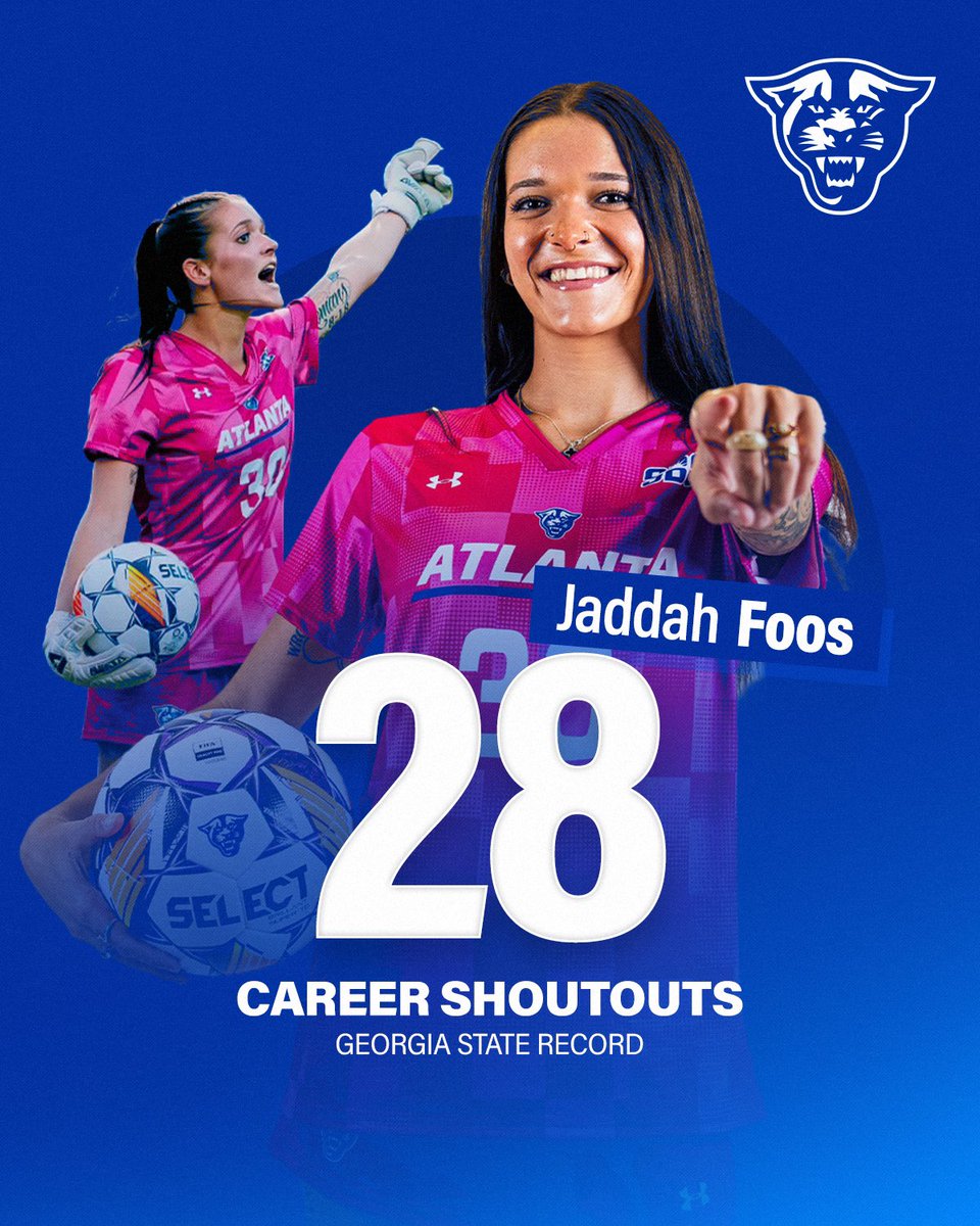 GSU Women's Soccer (@gsu_soccer) on Twitter photo ๐๐ฃ ๐๐๐ ๐๐๐๐ค๐ง๐ ๐ฝ๐ค๐ค๐ ๐จ โ ๐
๐๐๐๐๐ ๐๐ค๐ค๐จ โฝ๏ธ๐ฅโญ๏ธ
Jaddah Foos finishes her career at Georgia State University as the record holder for career shutouts
#๐๐ช๐จ๐ฉ๐ต๐๐ต๐๐ญ๐ถ๐ฆ | #๐๐๐๐๐๐ฎ๐ฆ๐ฏ๐ต | #๐๐๐๐๐ฆ๐จ๐ฆ๐ฏ๐ฅ ๐๐ฃ ๐๐๐ ๐๐๐๐ค๐ง๐ ๐ฝ๐ค๐ค๐ ๐จ โ ๐
๐๐๐๐๐ ๐๐ค๐ค๐จ โฝ๏ธ๐ฅโญ๏ธ
Jaddah Foos finishes her career at Georgia State University as the record holder for career shutouts
#๐๐ช๐จ๐ฉ๐ต๐๐ต๐๐ญ๐ถ๐ฆ | #๐๐๐๐๐๐ฎ๐ฆ๐ฏ๐ต | #๐๐๐๐๐ฆ๐จ๐ฆ๐ฏ๐ฅ