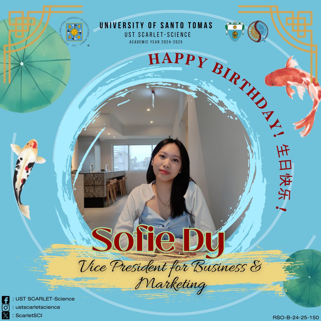 ScarletSCI's tweet photo. 生日快樂, Sofie! 🎁🎉

🎈 Happy Birthday to our VP of Business and Marketing 🧮! 🎉 May your day be filled with more cake 🎂 than meetings and more laughs than PowerPoints 💻! Here’s to another year of turning ideas into profits 💸! 🥳

#ScarletBirthday https://t.co/hboDmVVK9f