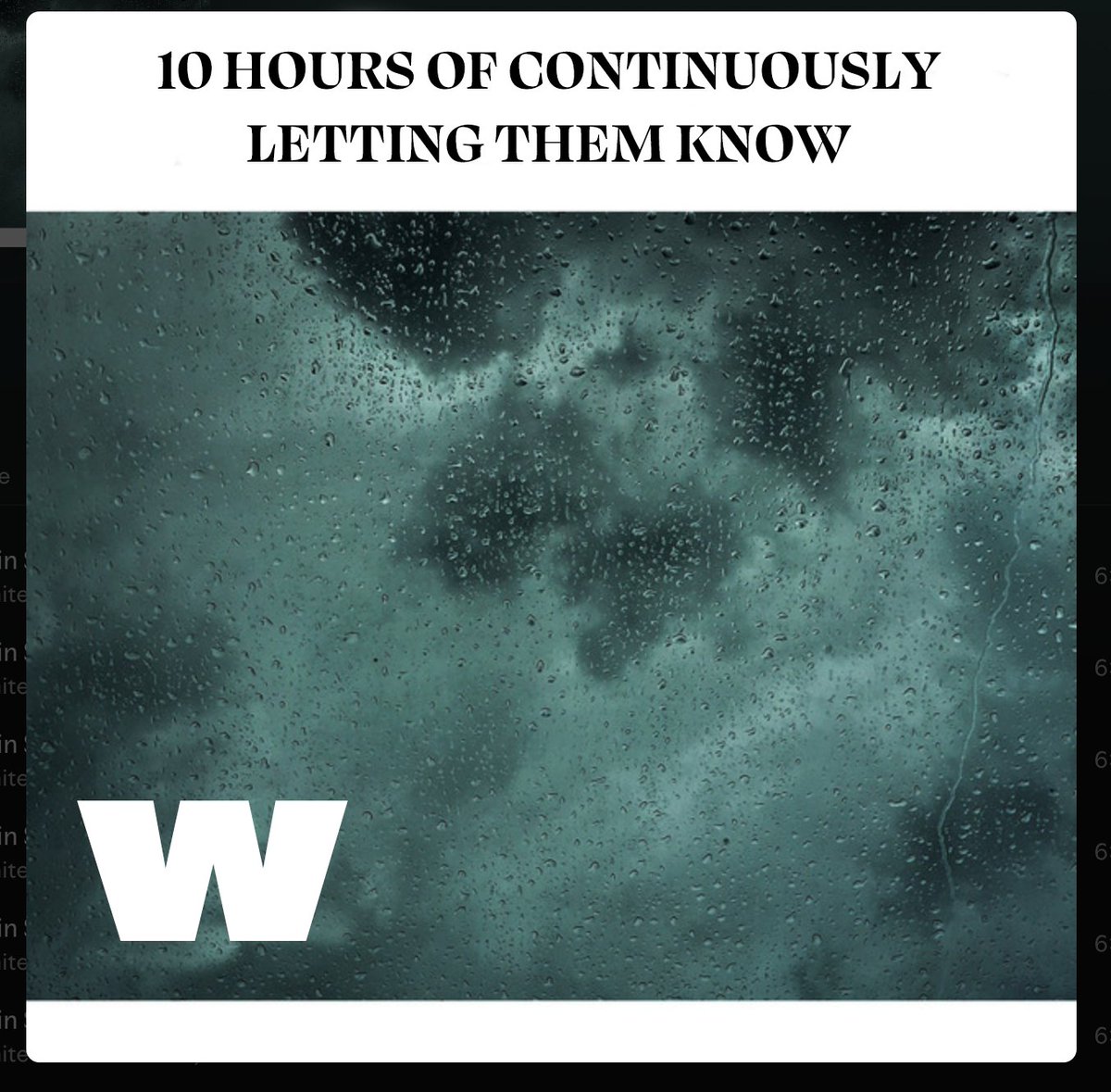 cavs's tweet image. Here's some rain sounds while y'all keep sleeping on us. #LetEmKnow