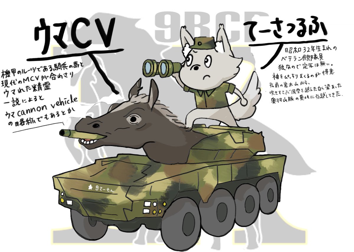 おはようございます】 この度、#第9偵察戦闘大隊 の隊員や隊員のご