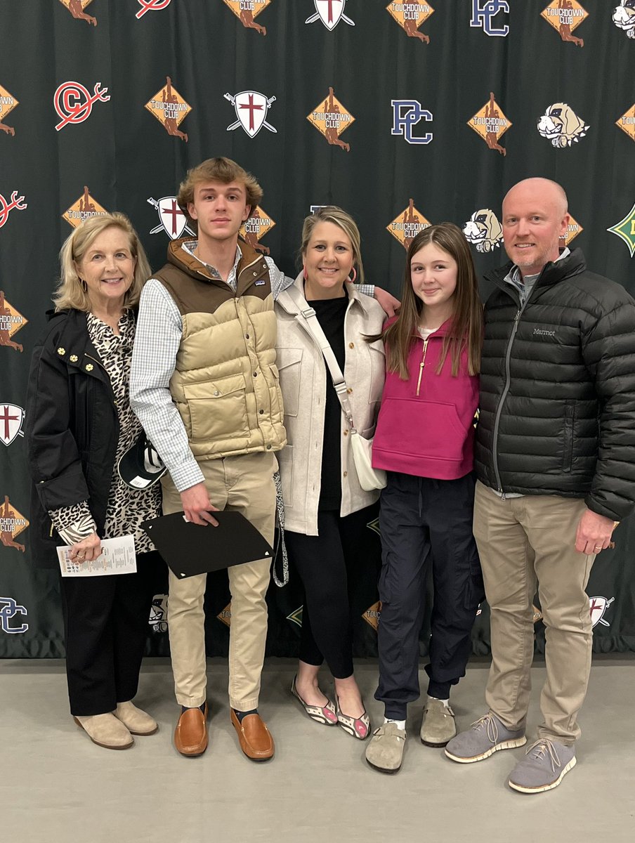 Elizabeth Franklin (@lizdfranklin) on Twitter photo Congratulations to Brock who was awarded tonight for being selected to the Laurens County Touchdown Club’s All-County Team for Kicker/Punter! 🏈
<a href="/BrockFranklin07/">Brock Franklin</a>
<a href="/KevinFranklin79/">Kevin Franklin</a>
<a href="/TreAiken6/">Tre Aiken</a>
<a href="/garrettnoah05/">Noah Garrett</a> Congratulations to Brock who was awarded tonight for being selected to the Laurens County Touchdown Club’s All-County Team for Kicker/Punter! 🏈
<a href="/BrockFranklin07/">Brock Franklin</a>
<a href="/KevinFranklin79/">Kevin Franklin</a>
<a href="/TreAiken6/">Tre Aiken</a>
<a href="/garrettnoah05/">Noah Garrett</a>