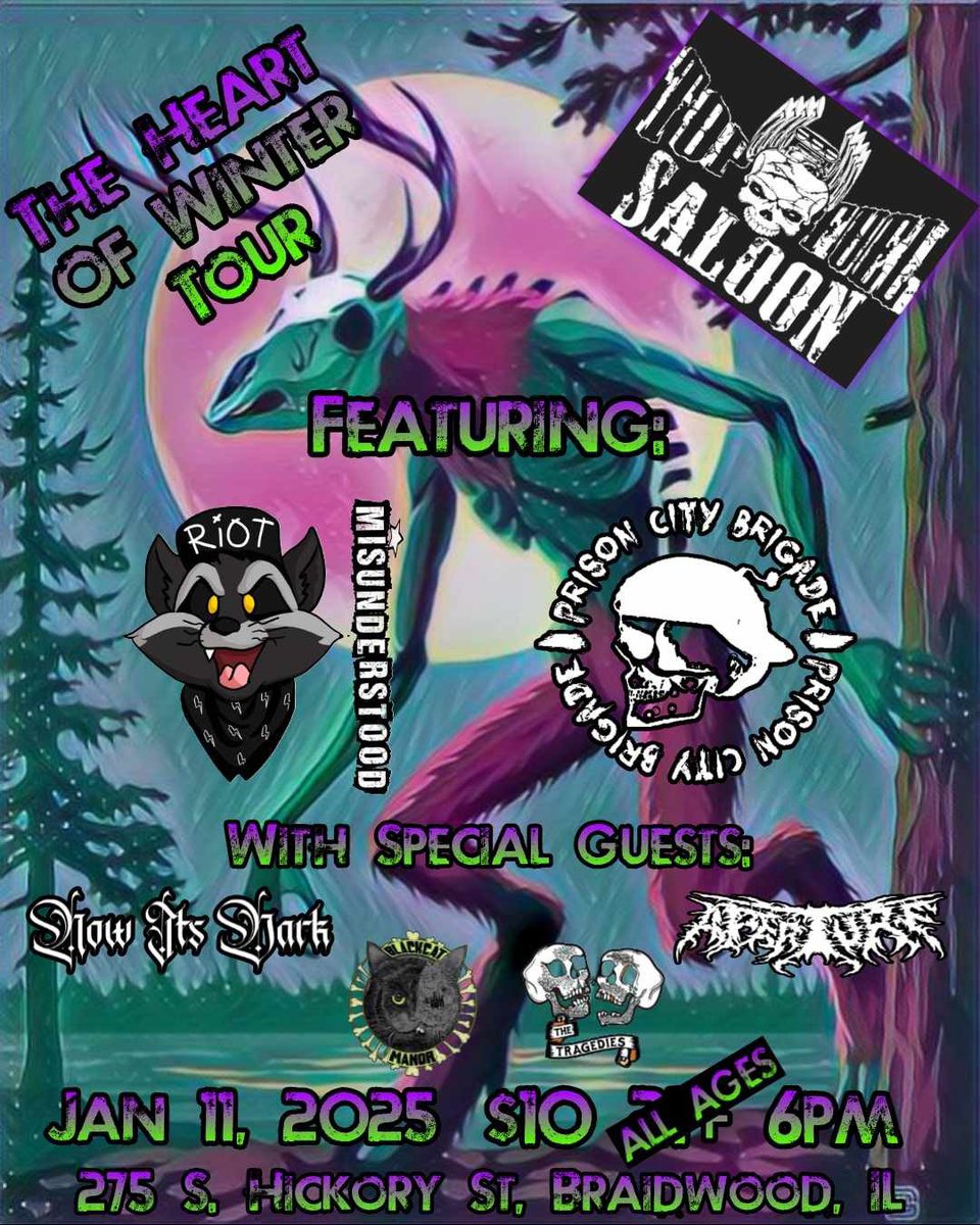 Blackcat Manor (@blackcatmanor) on Twitter photo Saturday night we’ll be in Braidwood IL at <a href="/TopFuelSaloon/">T.F. Saloon</a>. First show of the year! #punk #rock #metal #braidwood #topfuelsaloon #allages Saturday night we’ll be in Braidwood IL at <a href="/TopFuelSaloon/">T.F. Saloon</a>. First show of the year! #punk #rock #metal #braidwood #topfuelsaloon #allages