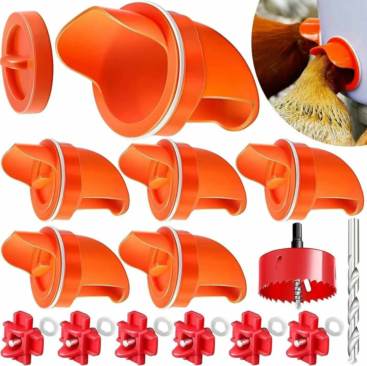 CrazySalesAus's tweet image. DIY No Waste Chicken Feeders Waterer Set 6 Ports  Now: $29.99 bit.ly/3RRI3nt
#chickenfeeder #automaticfeeder #waterer #drinker #nowaste #food