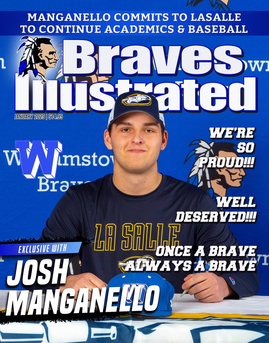Big congrats to these two. LHP Josh Manganello commits to LaSalle and C Jacob Manganello to Immaculata. Hard work on the field and in the classroom pays off. Proud of you both.