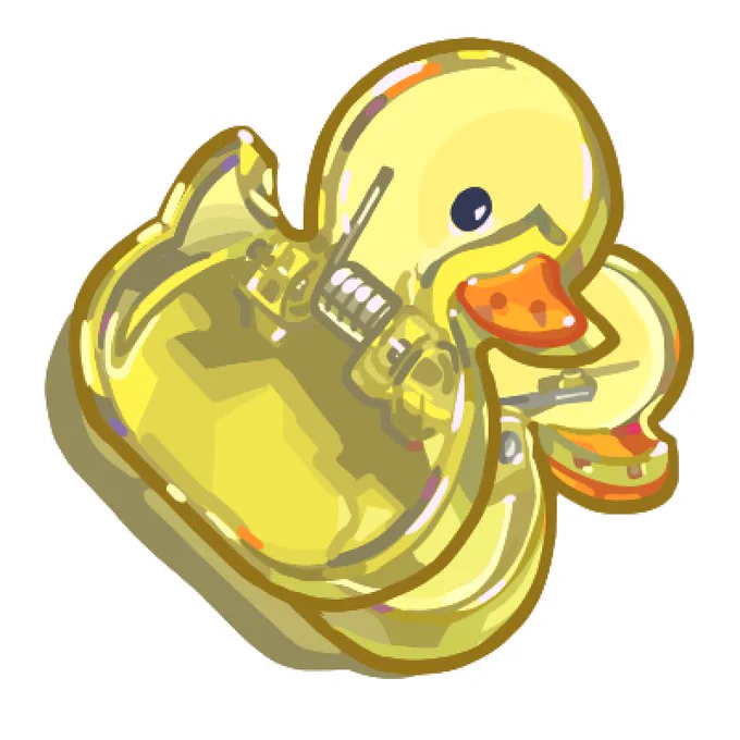 今日のらくがき アヒルちゃんクリップ 