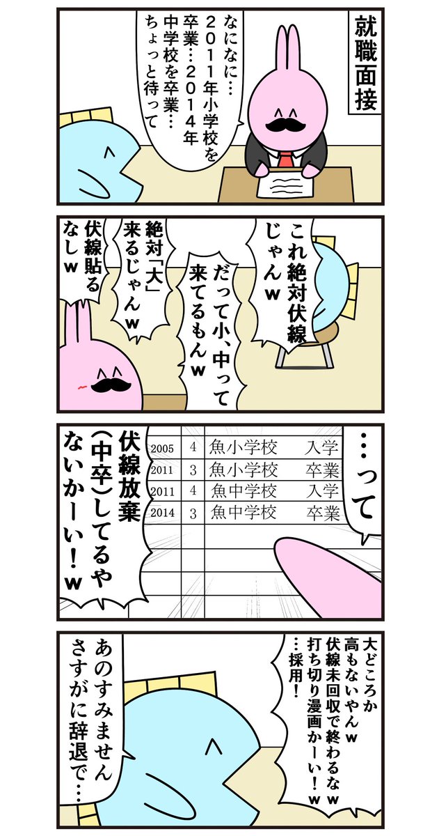 昔の4コマ「さすがに辞退」 