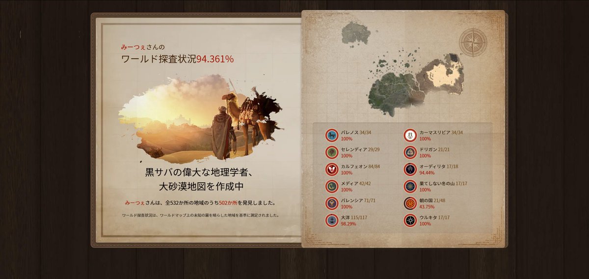 mieze_bdo's tweet photo. ここ半年まともにやってないから朝の国後半が埋まってないのはいいとして、外洋とオーディリタ…まだあったのか。 https://t.co/sW1Zx4luOw