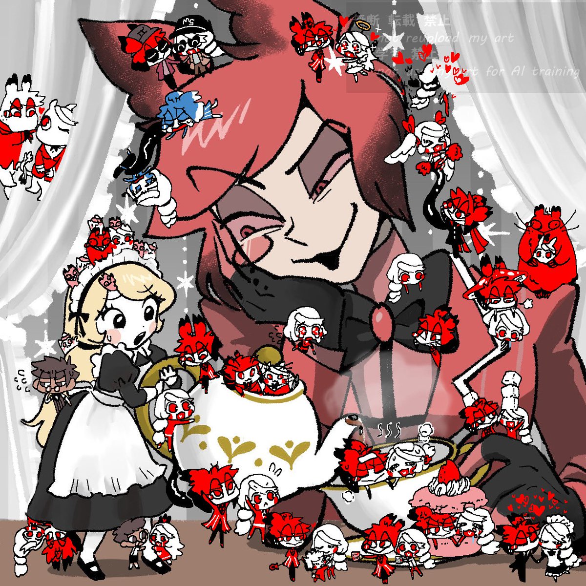 엄청나게 늦어졌지만 pom님(<a href="/pompomhz/">pom</a>)과 콜라보했습니다! 😂 미니미 찰리 너무 귀엽지 않나요🥹 pom님 놀아주셔서 감사합니다😘
pomさんとコラボ❣️遅くなってすみません😂 pomさんのこんなにかわいいアラチャとコラボできるなんて光栄です🥹🫶💖✨ ありがとうございます😭🫂💕
#charlastor  #アラチャ