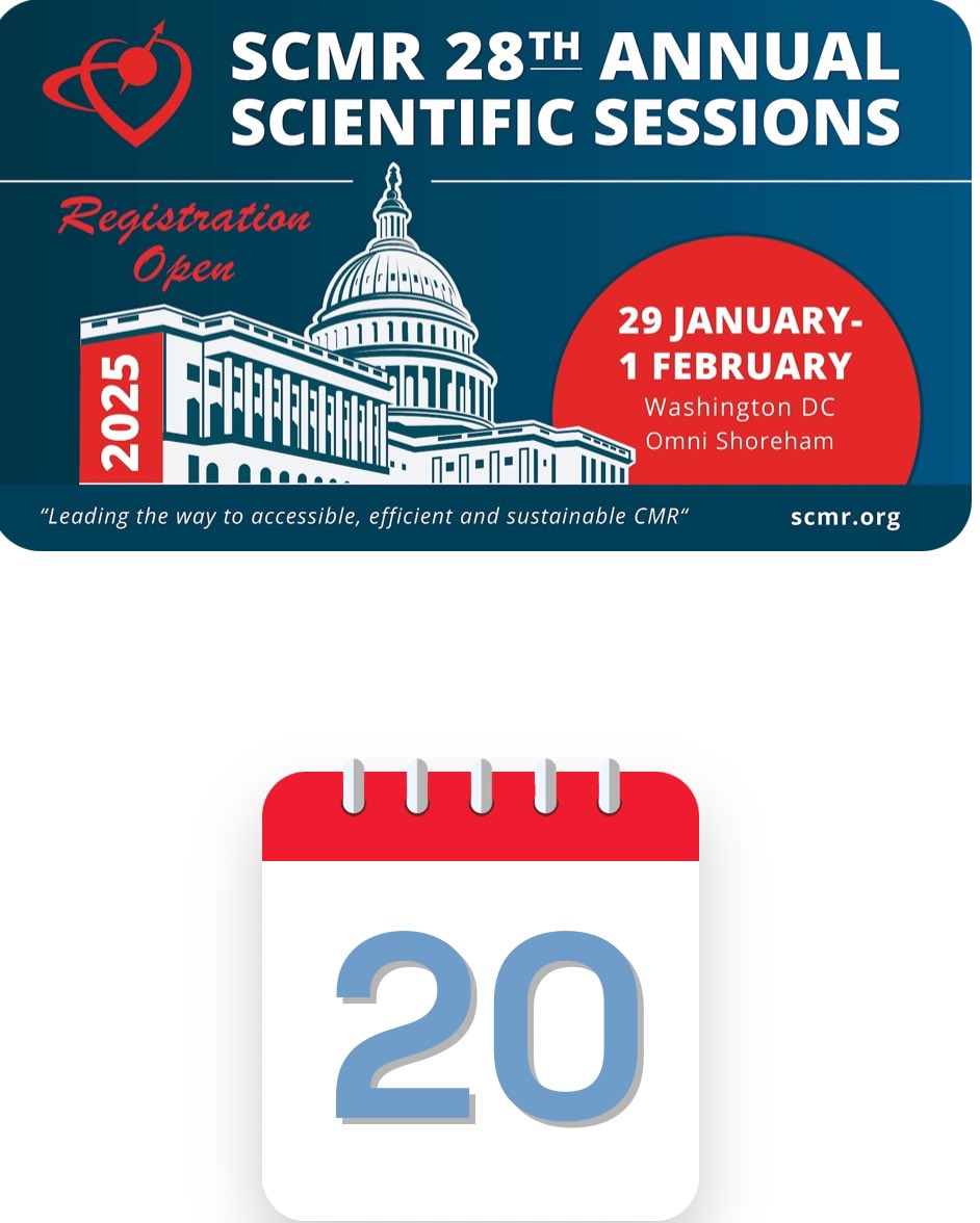 Vineeta Ojha (@vineetao17) on Twitter photo 20 days to go for #SCMR2025 🧲 the biggest #whyCMR meeting of the year.
Full program- 2025scmr.eventscribe.net/agenda.asp?pfp…
Register online now- scmr.site-ym.com/events/already…
<a href="/chiarabd/">C Bucciarelli-Ducci</a> <a href="/SCMRorg/">Society for Cardiovascular Magnetic Resonance</a> <a href="/purviparwani/">Dr. Purvi Parwani</a> <a href="/vass_vassiliou/">Vass Vassiliou</a> <a href="/JStojanovskaMD/">Jadranka Stojanovska MD MS FSCMR</a> <a href="/DrJenniferCo_Vu/">Jennifer Co-Vu, MD, FACC, FAAP, FASE</a> <a href="/Jason_N_Johnson/">Jason N. Johnson, MD MHS</a> <a href="/MansiV1991/">Mansi Verma</a> <a href="/ydaryani/">Yousef Daryani</a> 20 days to go for #SCMR2025 🧲 the biggest #whyCMR meeting of the year.
Full program- 2025scmr.eventscribe.net/agenda.asp?pfp…
Register online now- scmr.site-ym.com/events/already…
<a href="/chiarabd/">C Bucciarelli-Ducci</a> <a href="/SCMRorg/">Society for Cardiovascular Magnetic Resonance</a> <a href="/purviparwani/">Dr. Purvi Parwani</a> <a href="/vass_vassiliou/">Vass Vassiliou</a> <a href="/JStojanovskaMD/">Jadranka Stojanovska MD MS FSCMR</a> <a href="/DrJenniferCo_Vu/">Jennifer Co-Vu, MD, FACC, FAAP, FASE</a> <a href="/Jason_N_Johnson/">Jason N. Johnson, MD MHS</a> <a href="/MansiV1991/">Mansi Verma</a> <a href="/ydaryani/">Yousef Daryani</a>