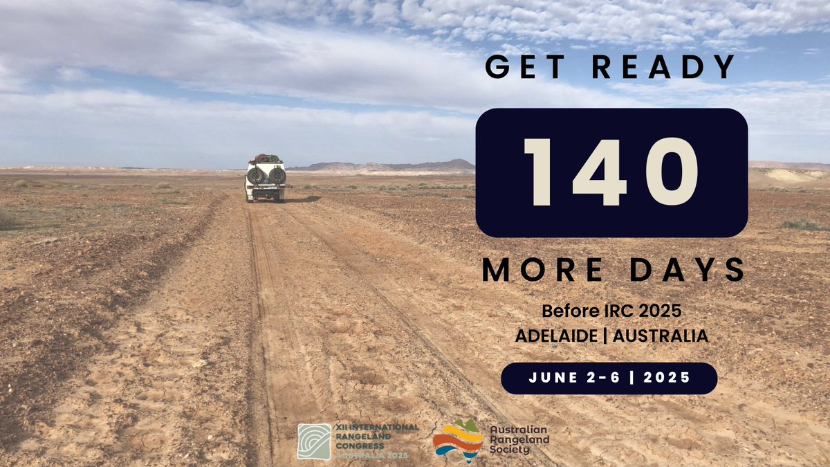 The countdown has begun! In just 140 days, the world’s leading minds in rangeland management, sustainability, and innovation will gather to shape the future of our planet’s most vital ecosystems.
#IRC2025 #irc2025 #ircaus #workingtogetherforourglobalrangelandsfuture