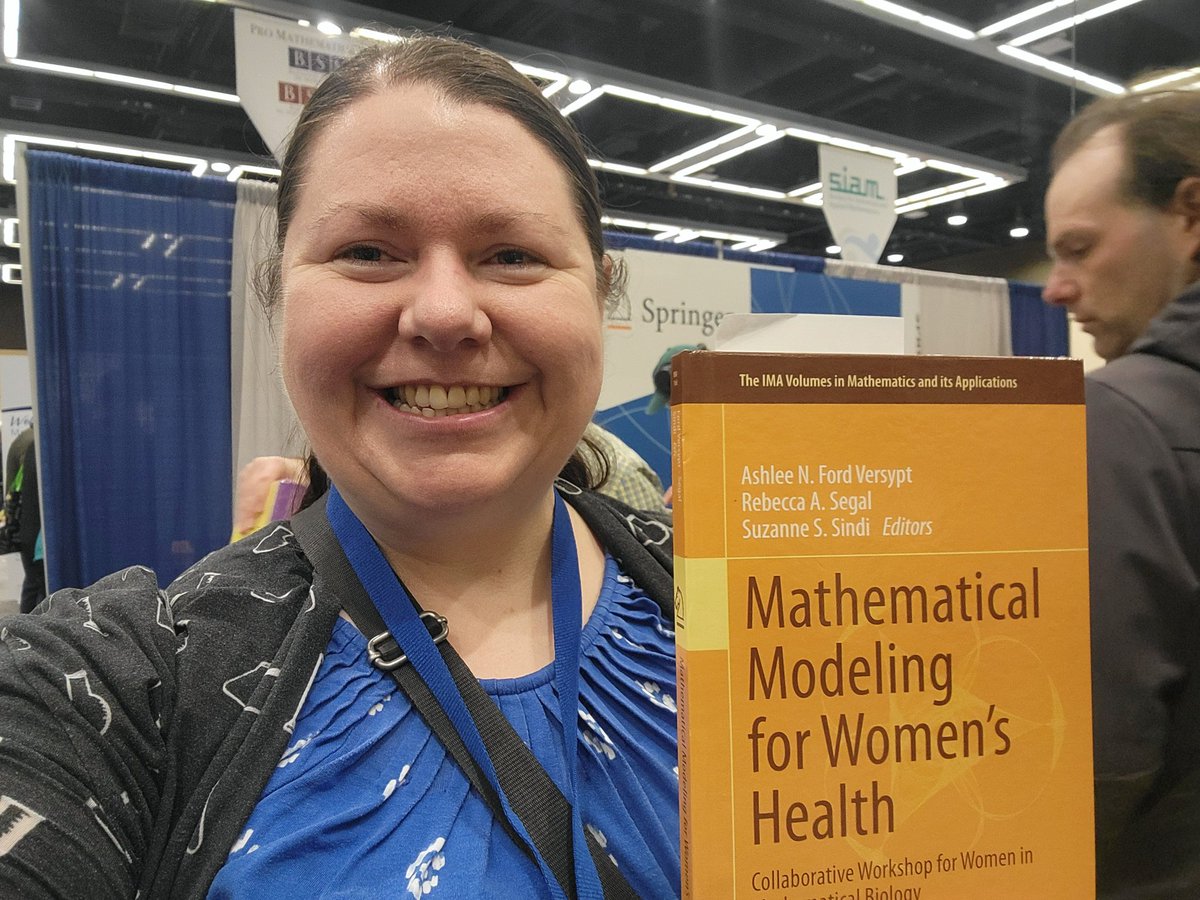 FordVersyptLab's tweet image. Our book Mathematical Modeling for Women&apos;s Health is available at the Springer booth at #JMM25. my first time seeing it in print! Open access available here: link.springer.com/book/10.1007/9…