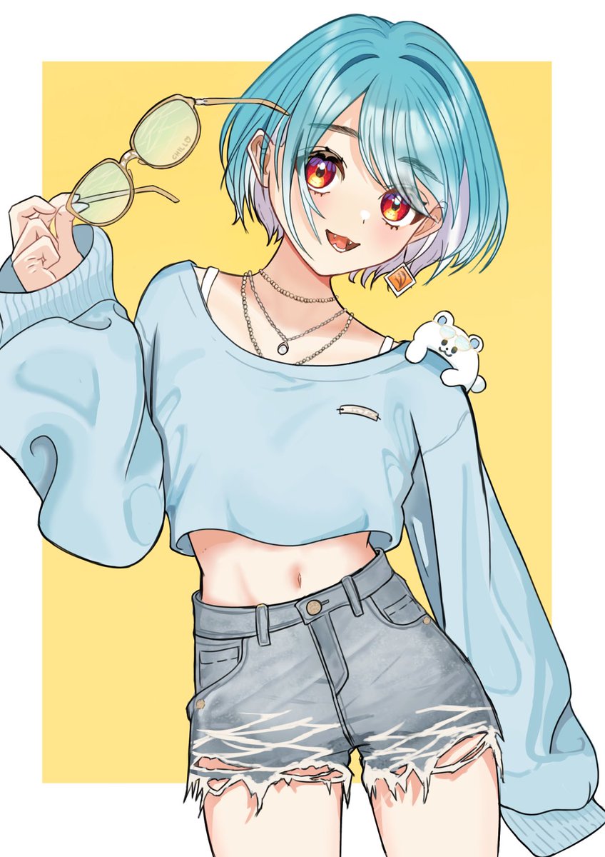 #らむねはいか画
 新衣装かわいい2