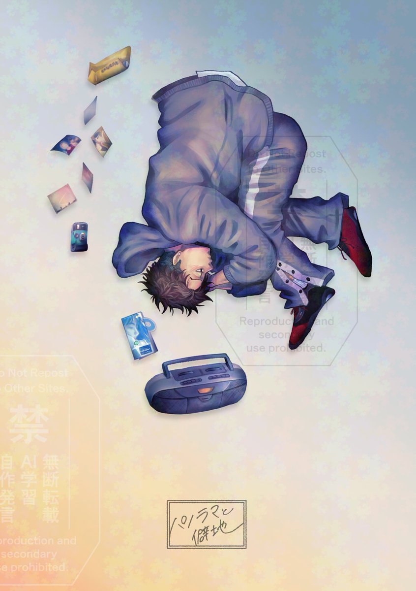 【1/12 冬インテ】 #リョ三 新刊『Crepuscular』A5 / 74P / ¥800 / 全年齢
★漫画(登)＋小説(水生 <a href="/waterbirth1029/">水生</a> )合同誌の漫画パートサンプルです！

①