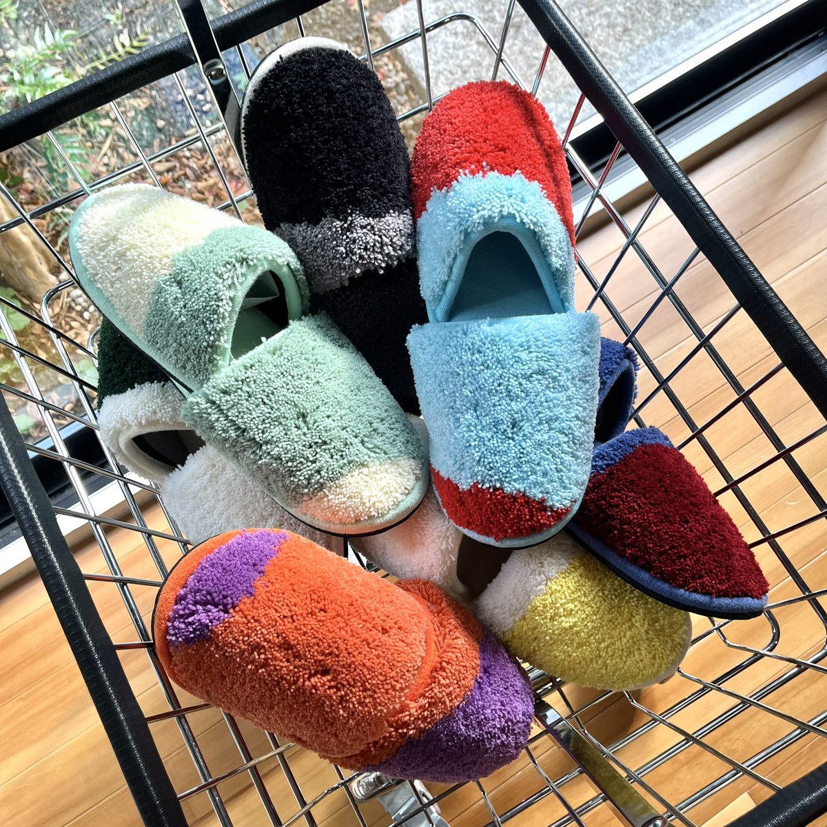 即完品MIYOSHI RUG MR-030 PALETTE ROOM SHOES miyoshi rug PALETTE ROOM SHOES スリッパ 即完品MIYOSHI RUG MR-030