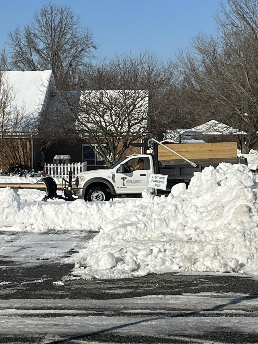 Thanks to our <a href="/TCPS_MD/">TCPS</a> Plant Operations and Custodial staff as well as the Talbot County Government workers who have plowed ALL of the snow the last few days. We appreciate you!!