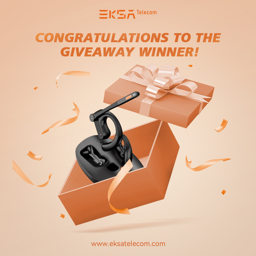 EKSATelecom's tweet photo. 🎉 AND THE WINNER IS... 🎉
Congratulations to IG-fateemam002 for winning our New Year Giveaway! 🏆
Thank you to everyone who participated and shared your excitement for clear and reliable communication in 2025.
#EKSAtelecom #Giveaway #Headset #WorkSmarter #winnerannouncement https://t.co/IqXMGN4iLF