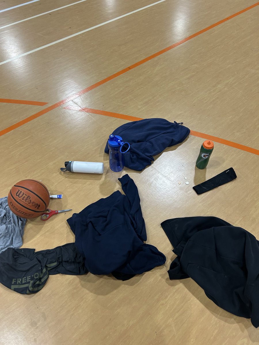 A record night for the lost and found at Intramurals... a basketball, an arm sleeve, 3 water bottles, a necklace, lip balm, a smattering of clothes and 36 cents! Come see me if any of this is yours.