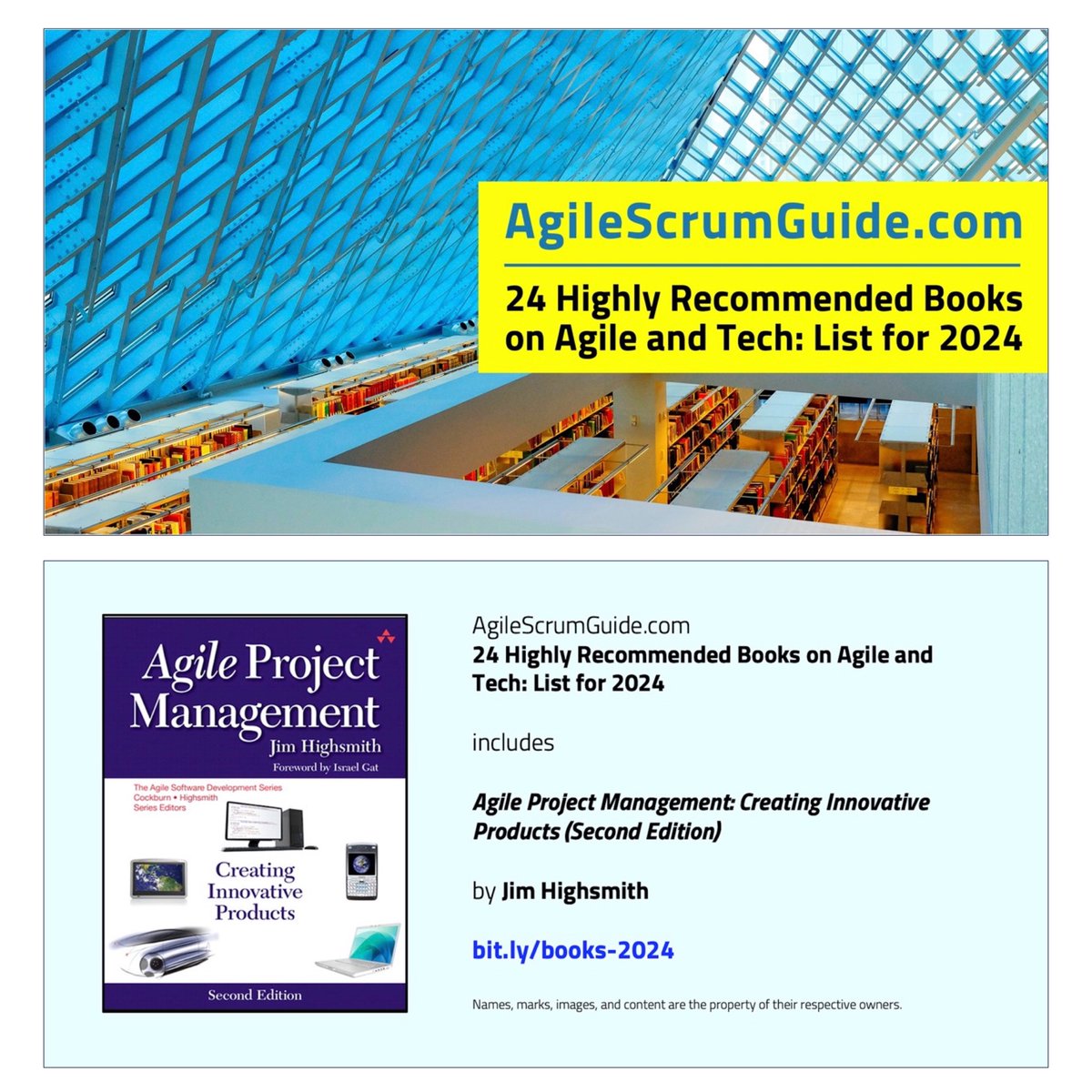 AgileScrumGuide's tweet photo. AGILE PROJECT MANAGEMENT is on our list of highly recommended books. See https://t.co/sEzxQLxF61 for details.
#Agile #Scrum #Tech #Book #Books #AgileBook #AgileBooks #TechBook #TechBooks #ScrumBook #ScrumBooks #ScrumMaster #AgileProjectManagement #AgileProjectManagementBook https://t.co/NfcSmxQYHV