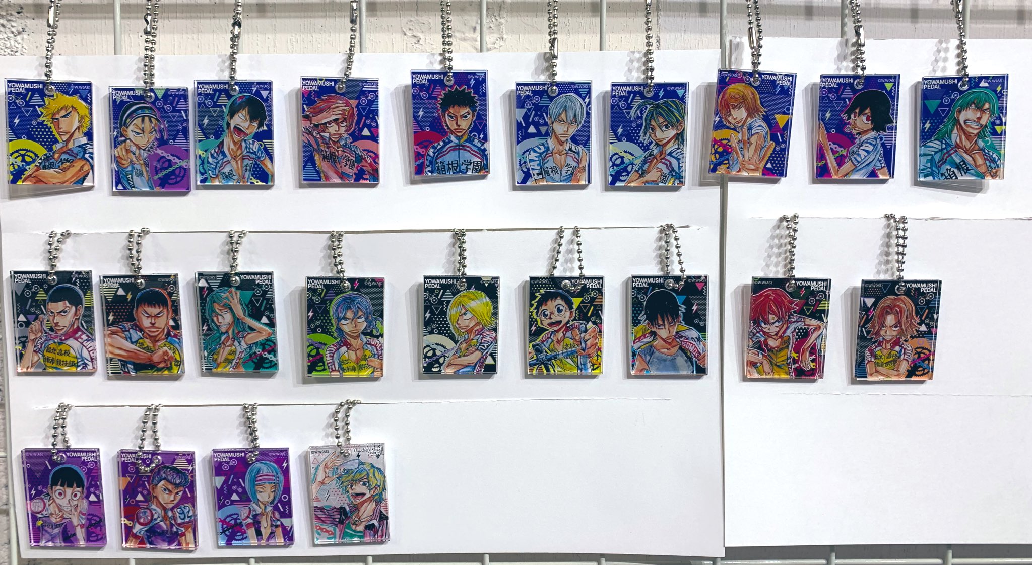 弱虫ペダル アクリルストラップ等セット 秋田書店　19点　全て未開封品 弱虫ペダル 2連アクリルキーホルダーコレクション 全10種 | 弱虫