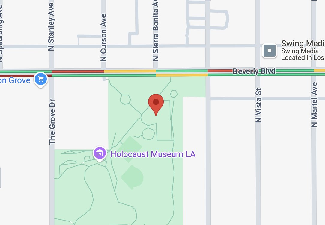 Emergency evacuation center for evacuees of the Sunset Fire at Pan Pacific Recreational Center, 7600 Beverly Blvd