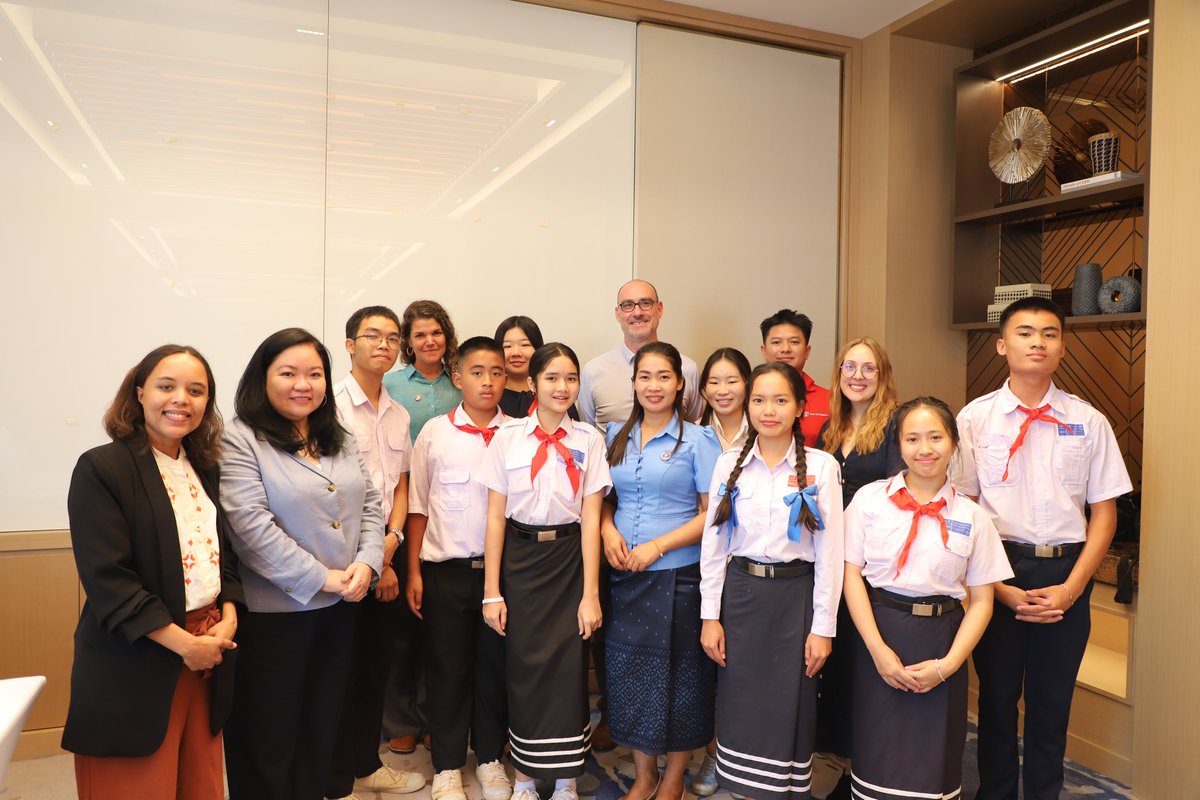 sci_laos's tweet photo. 2024 marked key milestones in strengthening climate-resilient education in Laos under #CSESI. Led by MoES, with support from SC, UNESCO, IIEP-UNESCO, and #GPE, students’ voices shaped national priorities, driving sustainable solutions for the future. 🌍📚 https://t.co/sL0xwkYqJd https://t.co/kEoePavsDy