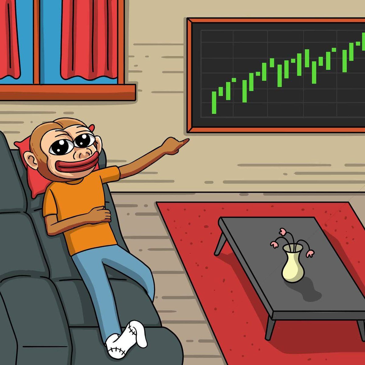 📈🐵 Moonkey just chilling and watching the chart do its thing. Up and to the right—just how we like it! 🌙✨

#Moonkey #Memecoin #Solana #1000xgem #ToTheMoon #Bullish