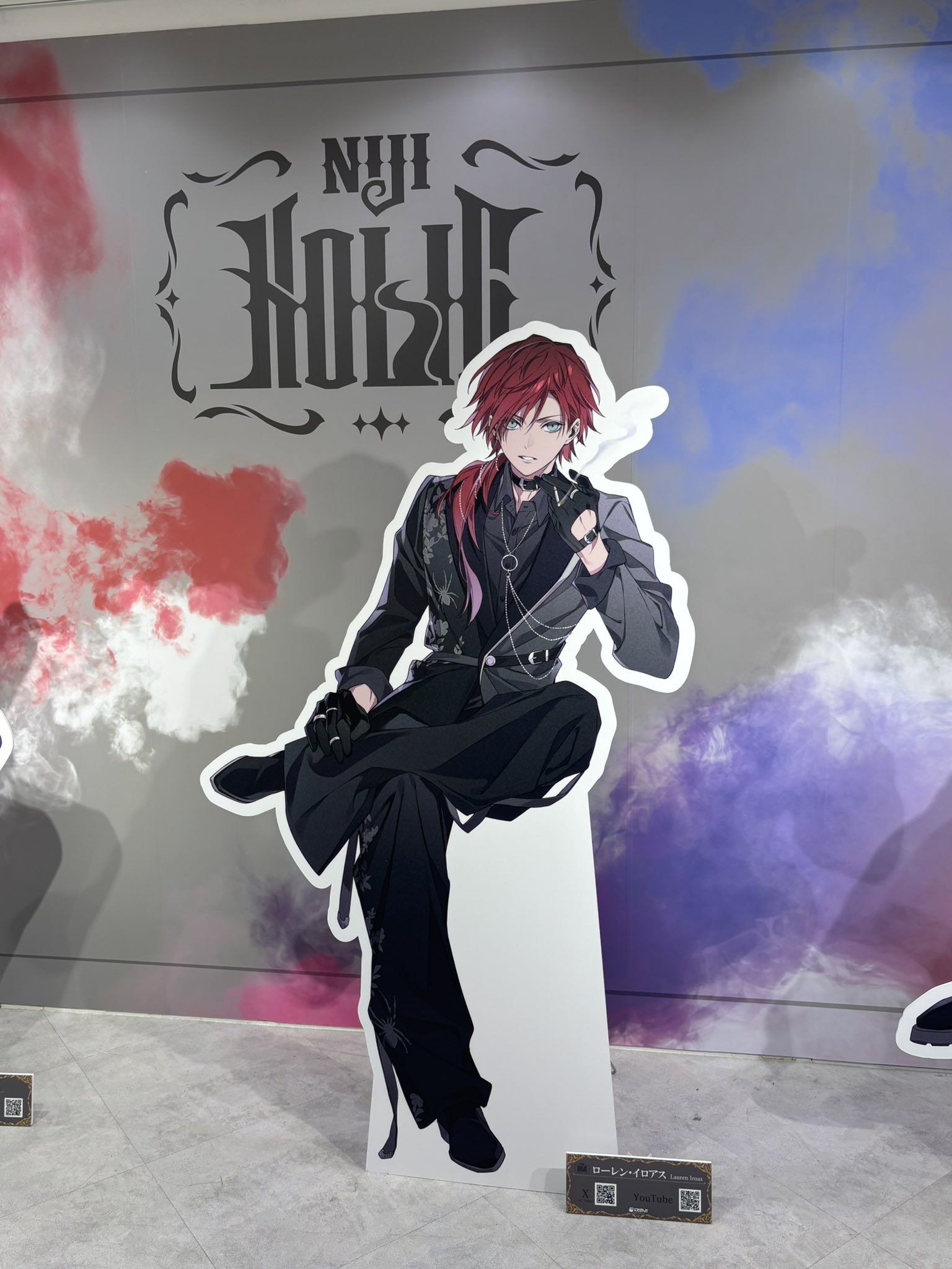 ローレン・イロアス NIJI HOLIC 缶バッジ NIJI HOLIC】ビッグ箔押し缶