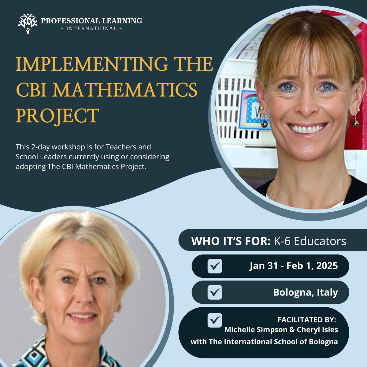 Transform your teaching with the Concept-Based Inquiry Mathematics Project! Join a hands-on workshop Jan 31-Feb 1, 2025, Bologna. Register now: bit.ly/4073THE
