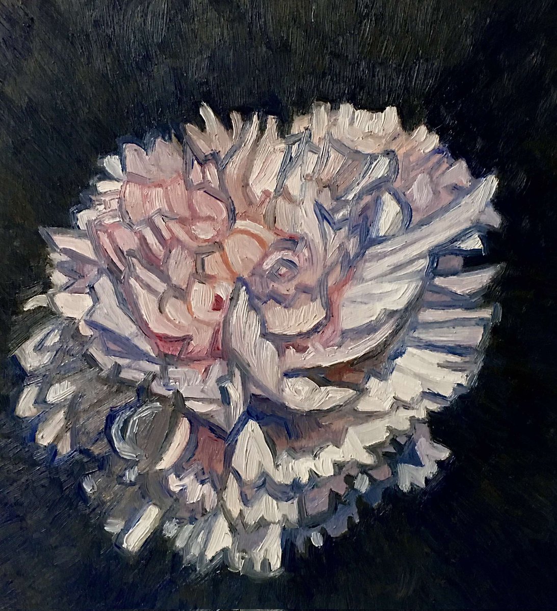 #geoffphillipsart #saskatchewanartist #oil #oilpaintingartist #flower #floralart #carnation #painting #smallart #art #artworkoftheday #artwork #pink #originalart #originalartwork #flowerpainting