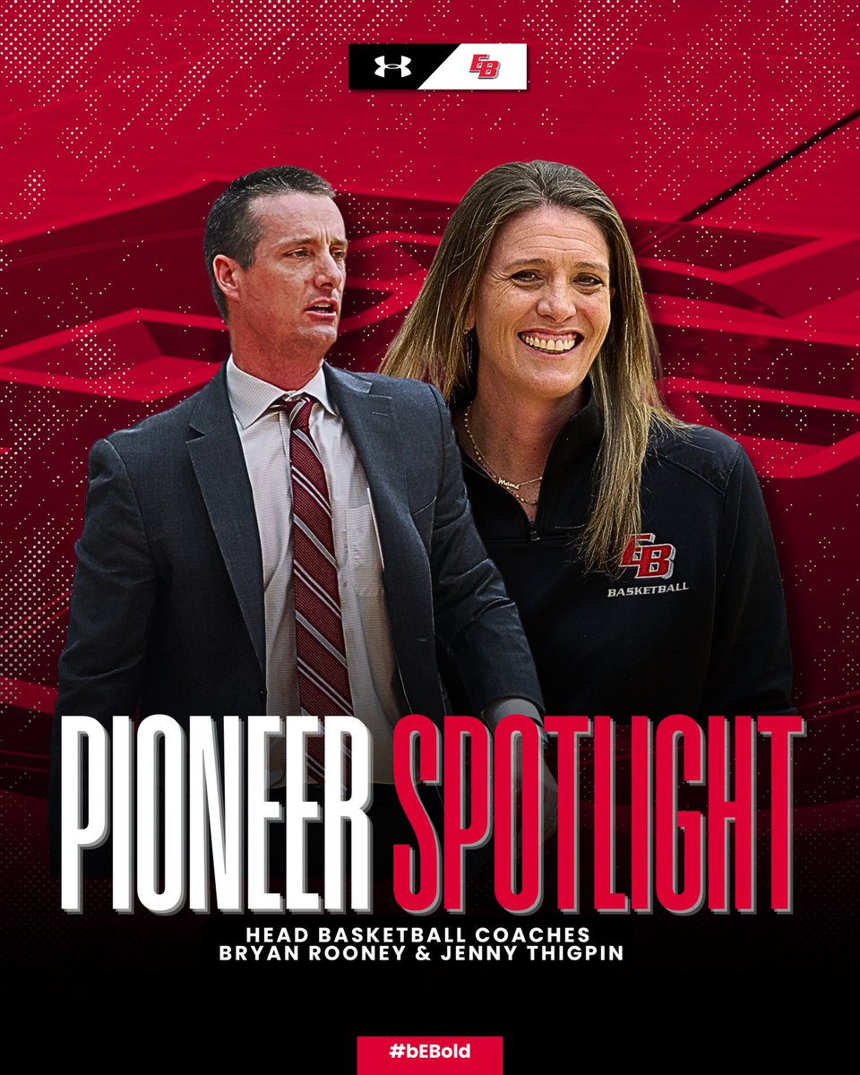 East Bay Pioneers (@eastbaypioneers) on Twitter photo Pioneer Spotlight - Head 🏀Coaches - <a href="/CoachBRooney/">Bryan Rooney</a> & <a href="/_coachjenny/">Jenny Thigpin</a>
➡️: Meaningful relationships, guiding principles, and balance – three key takeaways from our Cal State East Bay Head Coaches.
Full release in BIO.
#bEBold | #ncaadii Pioneer Spotlight - Head 🏀Coaches - <a href="/CoachBRooney/">Bryan Rooney</a> & <a href="/_coachjenny/">Jenny Thigpin</a>
➡️: Meaningful relationships, guiding principles, and balance – three key takeaways from our Cal State East Bay Head Coaches.
Full release in BIO.
#bEBold | #ncaadii