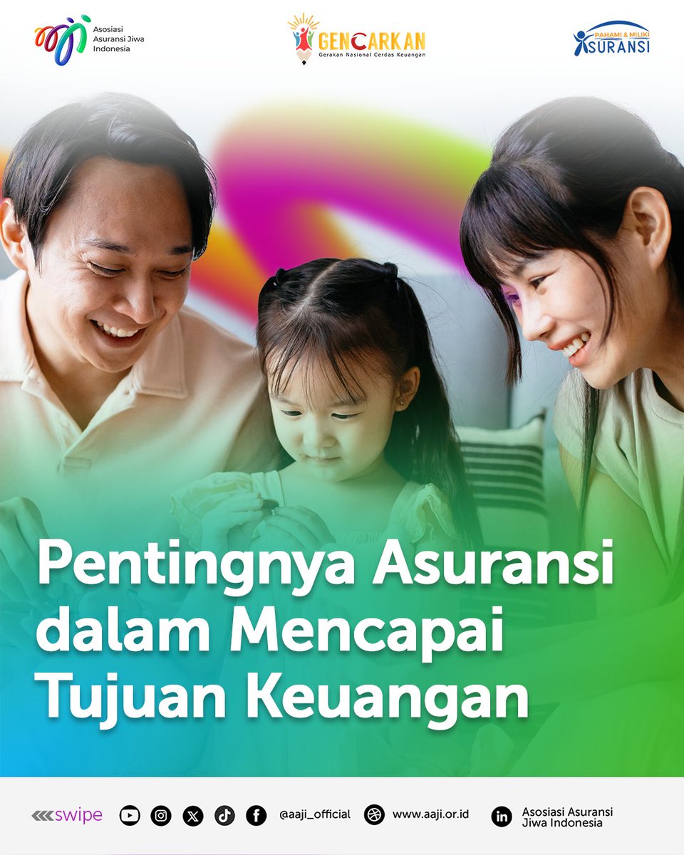 aaji_official's tweet photo. Langkah pertama menuju kebebasan finansial adalah melindungi apa yang sudah kita bangun

Asuransi menjadi langkah strategis utk mencapai tujuan keamanan, Jgn biarkan risiko menghentikan perjalananmu menuju tujuan keuangan ya💰

 #pahamidanmilikiasuransi #transformasidankolaborasi https://t.co/OPF4oTJxdy