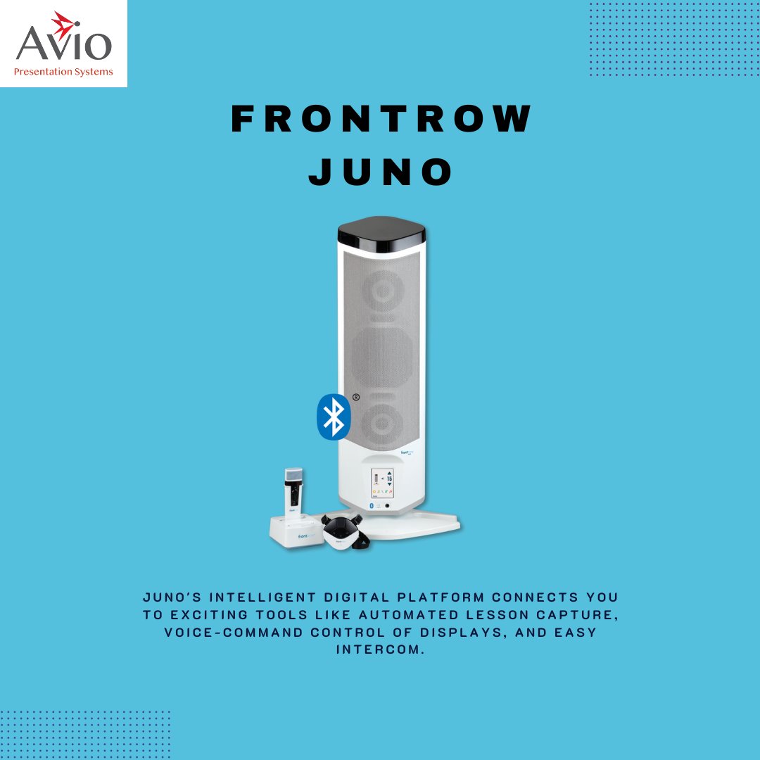 Transform your classroom or meeting space with the FrontRow Juno! 

Empower your space with smarter audio solutions! Ready to experience the difference? Contact us today.