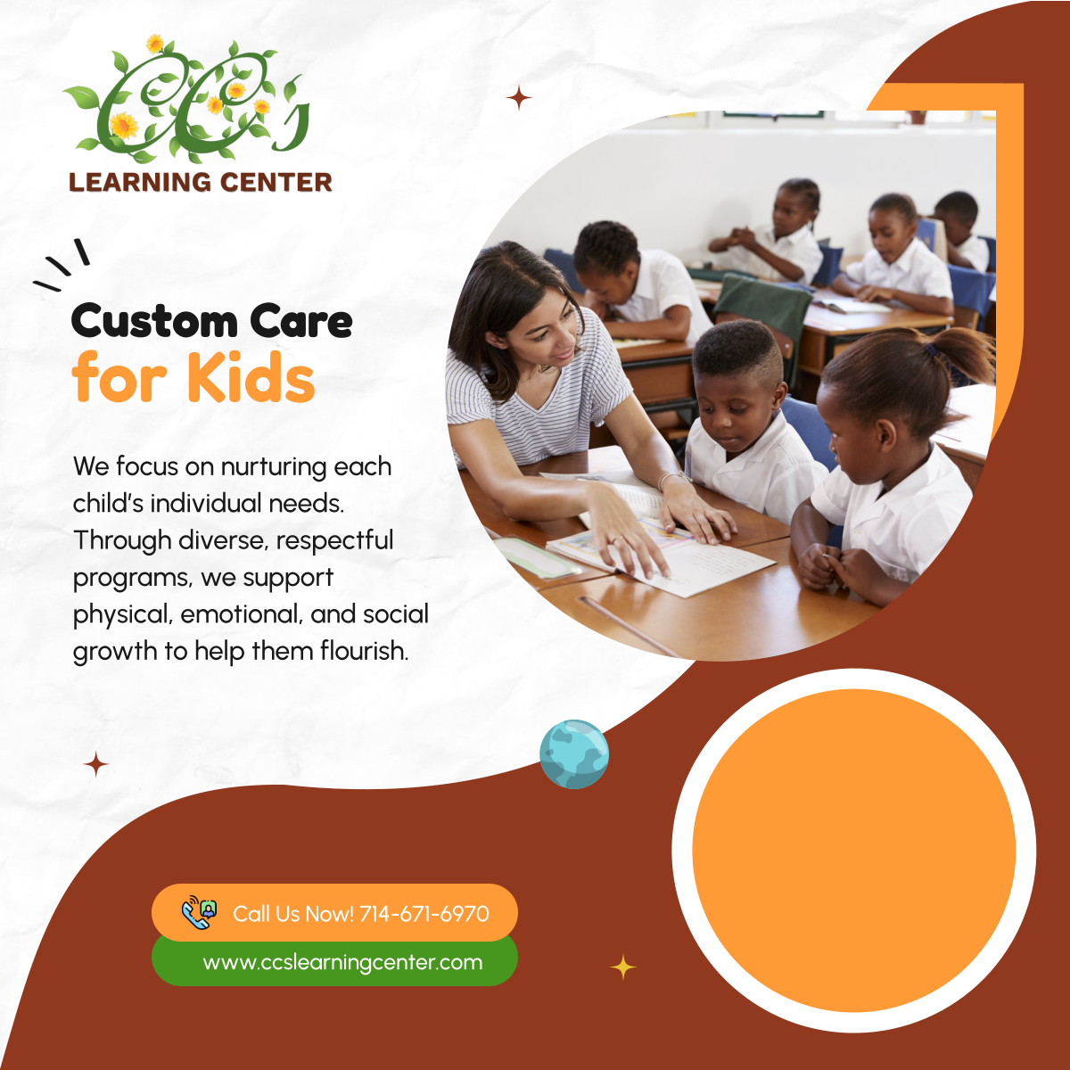 CCsLearningCTR's tweet photo. Individualized care makes a world of difference in every child’s life. Let’s grow together! Contact us to learn about our programs. 

#Childcare #BreaCA #CustomPrograms https://t.co/LbunLFTihy