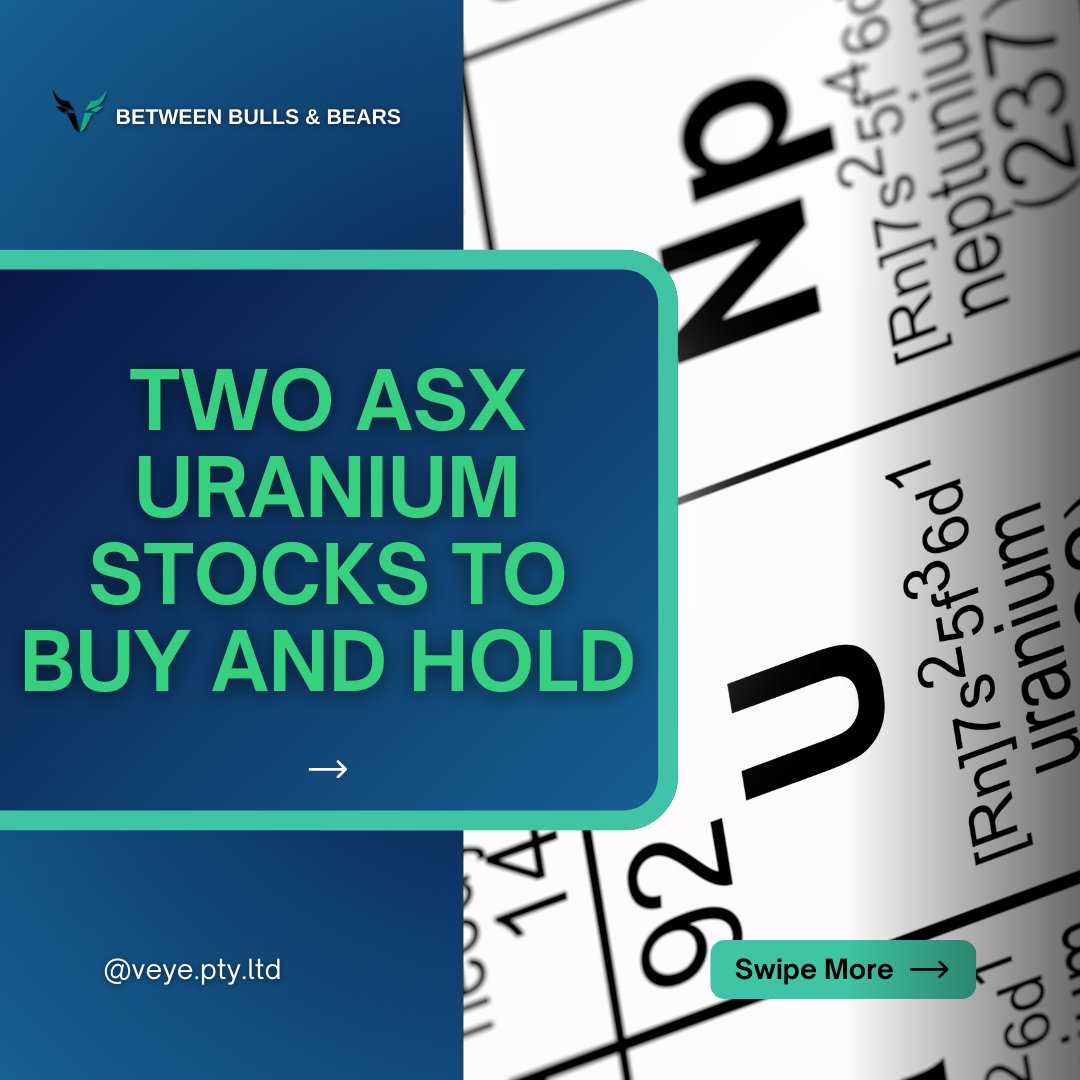 VeyePtyLtd's tweet photo. Power up your portfolio with #ASXUranium stocks! ⚛️💰 Discover two uranium stocks to buy and hold for long-term growth in 2025! 🚀📈 Rising demand for #CleanEnergy makes these stocks a must-watch! #InvestSmart #UraniumStocks #BuyAndHold #ASXInsights https://t.co/sqA61vWWQ4
