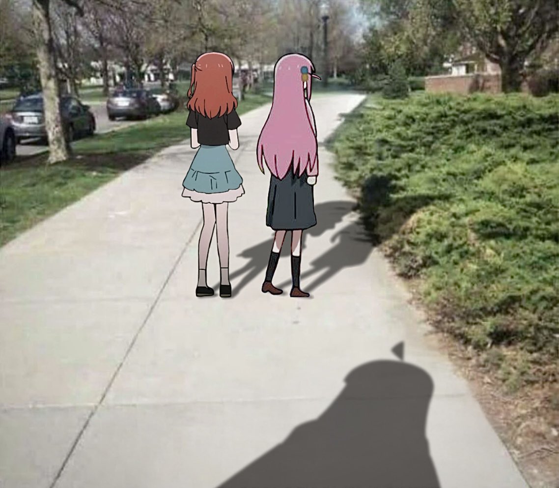 fragile4642's tweet image. Big Sister is Watching You...

 #ぼっち·ざ·ろっく #後藤ひとり #喜多郁代