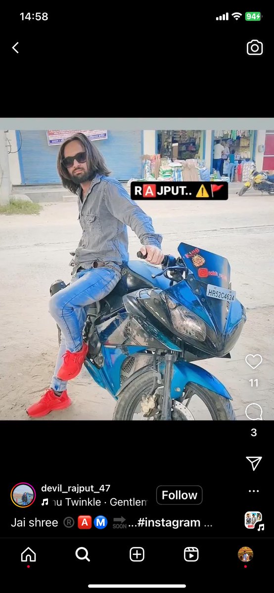 rajxpression's tweet image. “बाबा साहब डॉ. भीमराव अंबेडकर जी का अपमान किसी भी सूरत में बर्दाश्त नहीं होगा। @police_haryana से निवेदन है कि ऐसे असामाजिक तत्वों के खिलाफ सख्त कार्रवाई करें। यह सिर्फ एक व्यक्ति नहीं, देश के संविधान का अपमान है। #AmbedkarRespect #ActionNeeded”
bike number HR52C4624 take action