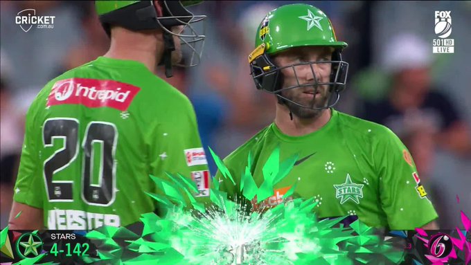 Glenn Maxwell brings up his half-century off 26 balls. 📹 Credits: Twitter/BBL