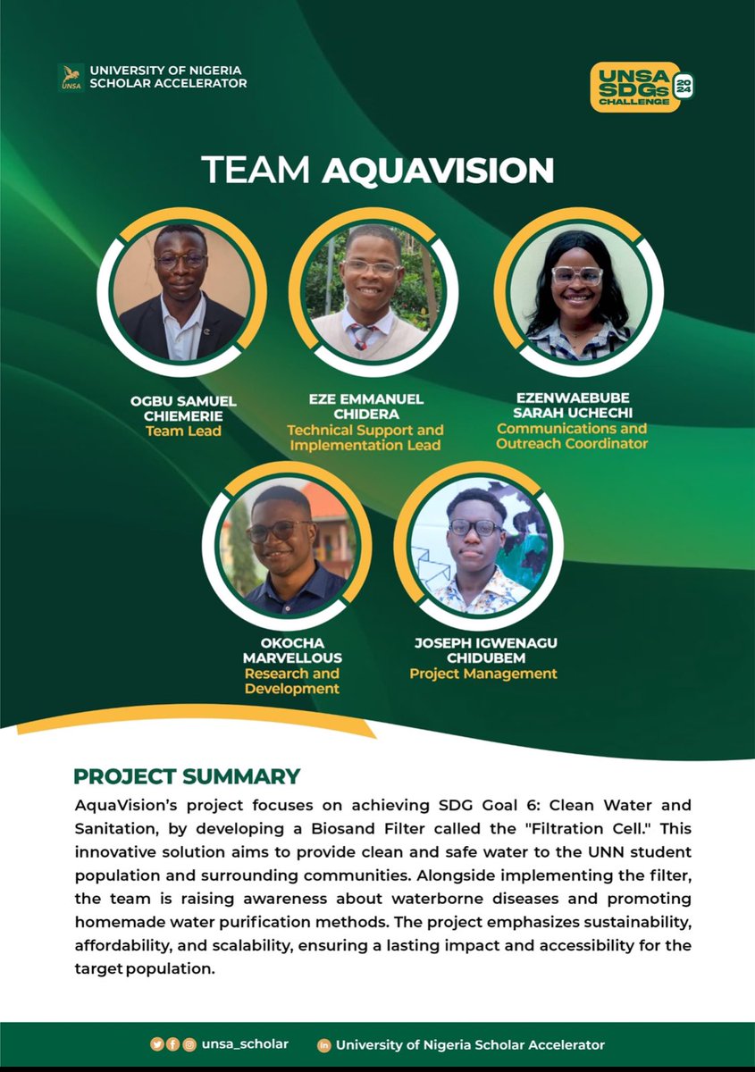 Congratulations team Aquavision on emerging a finalist for this year’s SDG Challenge. We celebrate your innovation and hope this is a stepping stone to get you solving many more global problems. See you at the finals 🔥