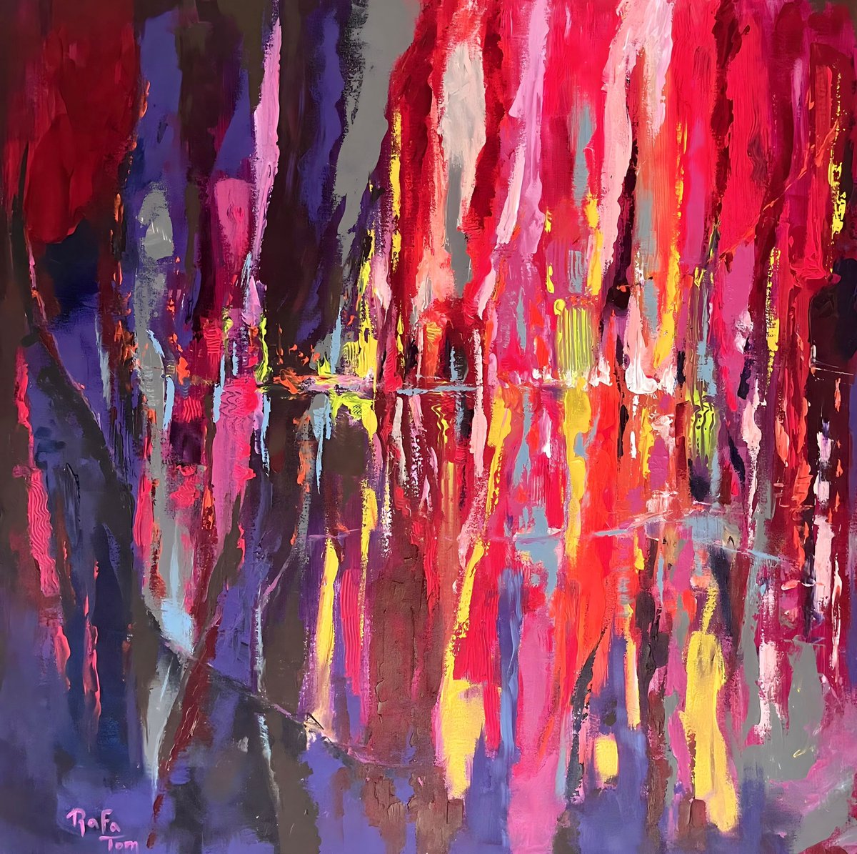 The Canal by Rafa Tom: Immerse yourself in 'My Pink City,' where the tranquil canal reflects vibrant urban glow.
See this captivating acrylic masterpiece at Art in Space this January and be transported to a world of creativity and reflection!
📍 Don’t miss it! <a href="/artinspace_art/">ART IN SPACE HUB</a>