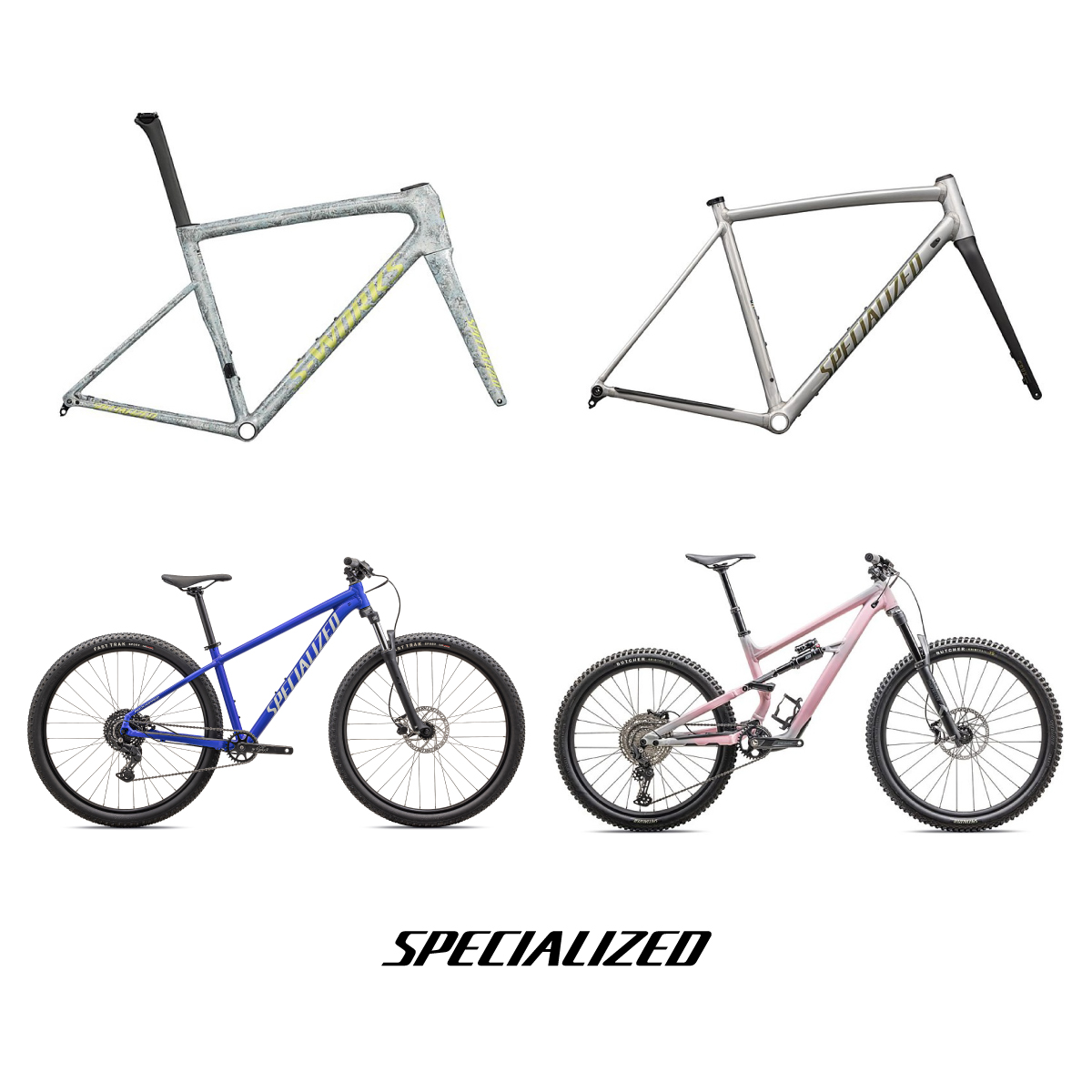 specialized_j's tweet photo. Tarmac SL8フレームセット、Crux DSWフレームセット、Rockhopper 27.5に新色が登場！
あなたのスタイルにぴったりのカラーを見つけて、新しい年を爽快にスタートさせましょう。

新着アイテムをチェック＞
https://t.co/fJovXmTsD9 https://t.co/9D2IYRJBZZ
